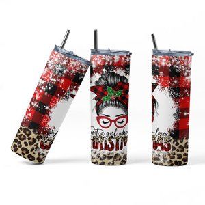 20oz Insulated Tumbler, Just a girl who loves Christmas, Cute